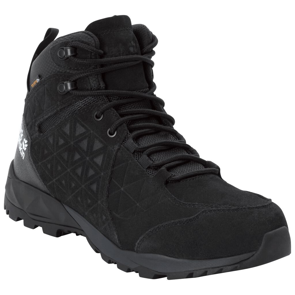 Jack Wolfskin CASCADE HIKE LT TEXAPORE MID ορειβατικα παπουτσια ανδρικα μαυρα | GR3166151